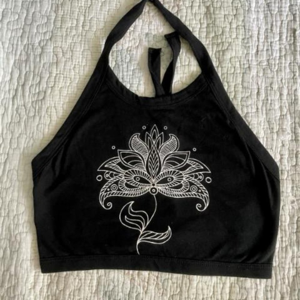 LA Hearts Halter Crop Top